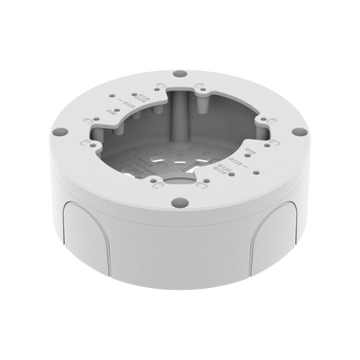 Caja de Conexión para Domo y Flat-eye / Aluminio / Ø 143 x 50.8 mm / 390 g / Blanco / 16 Modelos Compatibles