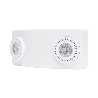Luz de Emergencia LED / 520 lm / Montaje Pared o Techo / Ángulo 130° / Alcance 15.8 m (51.8 ft) / Batería 9.6V 3Ah