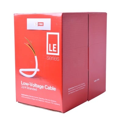 Cable de Alarma / 4 Conductores / 22 AWG / CCA / 305 m (1000 pies) / PVC Retardante a la Flama
