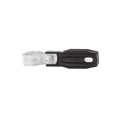 Aislador de Paso o Esquina / Abrazadera Ajustable 33-38 mm / Resina 100% Virgen / Anti-Arqueo / Protección UV e IP
