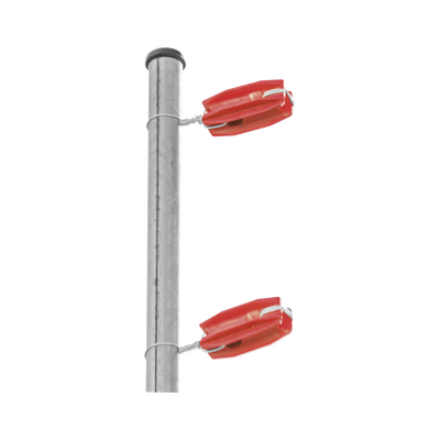 Aislador de Esquina para Cerco Eléctrico / Aislamiento 18 kV / Resistencia 7.5-10.2 kg / Anti UV / 66 mm x 31.6 mm