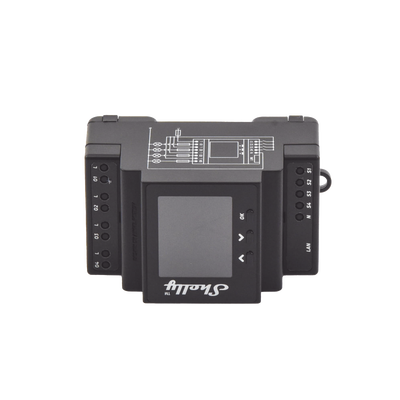 Relevador Inteligente / 4 Canales / 10 A por Canal / 40 A Total / Wi-Fi 2.4 GHz y Ethernet / Bluetooth / Pantalla 1.8'' / Riel DIN / 110-230 V