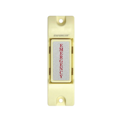 Botón de Emergencia / Contacto SPST 0.5A @ 12V DC / NA/NC Seleccionable / Montaje Superficie / Uso Interior