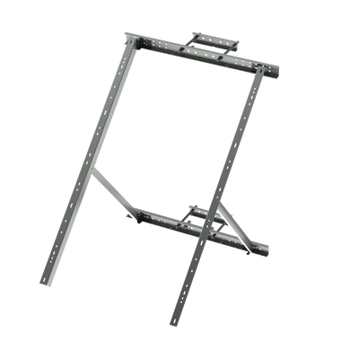 Soporte de Montaje para Panel Solar / Ajustable 25° a 50° / Galvanizado Electrolítico / 15 kg / Torre y Poste