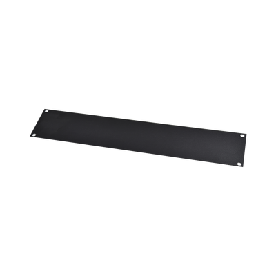 Tapa Ciega / Rack 19in / 2UR / Acero Cal. 14 / Pintura Electroestática Negra / 0.7 kg