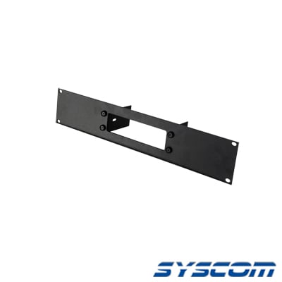 Tapa frontal de aluminio / Calibre 11 / 2U / Rack 19" (48.26 cm) / Color negro