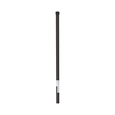 Poste de Esquina para Cerca Electrificada / Acero Galvanizado Cal. 18 / 1" Diámetro / 0.8 m (2.6 ft) Alto / 3 Aisladores / Pintura Electrostática Negra