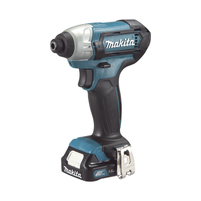 Atornillador de Impacto, entrada hexagonal de ¼”. 2 baterías de 12v de 1.5 amperes y cargador.