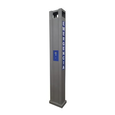 Torre de alerta / Acero / 2.5 m (8.2 ft) / Pintura electrostática gris / Compatible Fanvil I12-N-01P