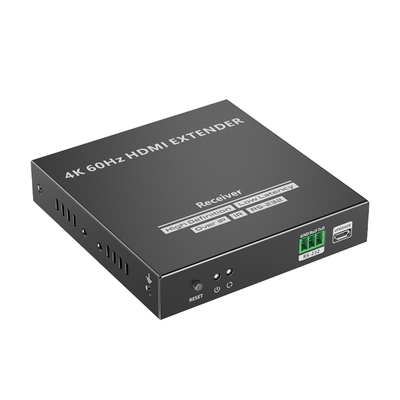 Receptor HDMI IP / 4K UHD @60Hz / 18 Gbps / Cat 6/6a/7 hasta 120 m (393.7 ft) / HDCP 2.2 / IR 20-60 kHz