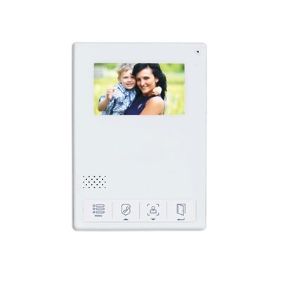 Monitor LCD Adicional / Pantalla 4.3 Pulgadas / Control Touch / Comunicación Bidireccional / Apertura de Puerta / Alimentación 110-240 VCA
