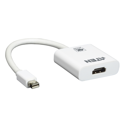 Adaptador activo / Mini DisplayPort a HDMI / 4K@30Hz / DisplayPort 1.2a / HDCP 1.3 / 6.89x1.77x0.59 in
