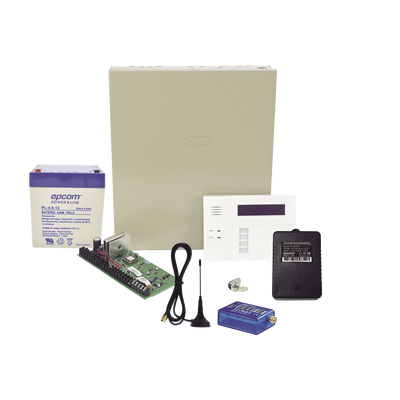 Panel de Alarma Híbrido / 8 Zonas Programables / 8 Teclados / Memoria 250 Eventos / Comunicador 2G Incluido / 1 Año Datos Ilimitados