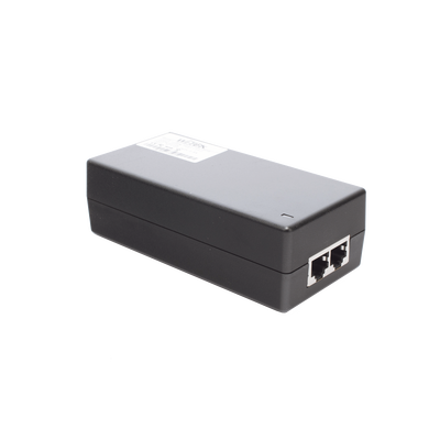 Inyector PoE / Hi-PoE 60 W / Gigabit 2 Gbps / 2 Puertos / Alcance 100 m (328 ft) / Interior / Plug and Play