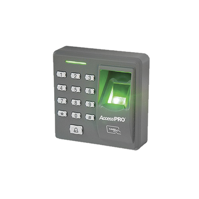 Lector Biométrico de Huella y Proximidad / 500 Huellas 500 Tarjetas / Teclado / Autónomo / Salida Relevador / Control de Acceso