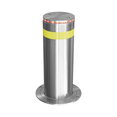 Bolardo Hidráulico Antiembestida / 220 mm × 600 mm (0.72 ft × 1.97 ft) / Acero Inoxidable 304 / 200,000 J / Ciclo 4 s / 100 Ciclos/h
