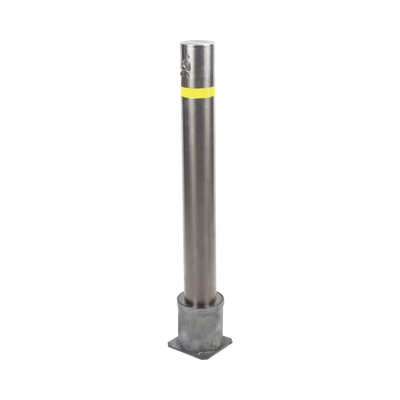 Bolardo Desmontable / Acero Inoxidable SS304 / 900 mm (2.95 ft) Altura / 114 mm Diámetro / 3 mm Espesor / Punta Plana