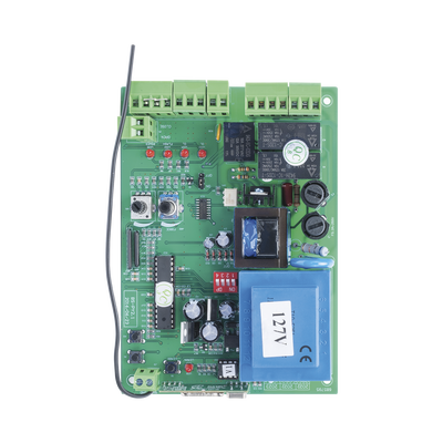 Tarjeta de Control Electrónico / Motor Corredizo 1200 RPM / Pantalla LCD / Conectividad Inalámbrica / IP44 / 110-120 VCA