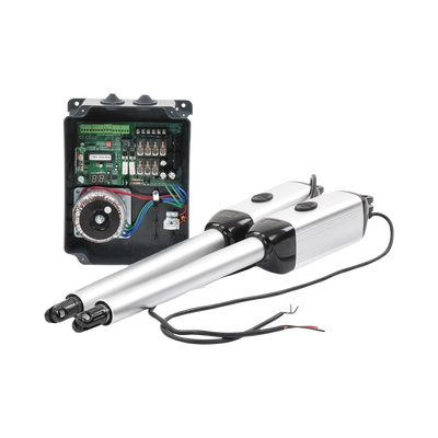 Kit de Brazos para Portón Abatible / 2 Hojas / 3 m (9.8 ft) / 300 kg / IP55 / 50 Ciclos Diarios / Residencial