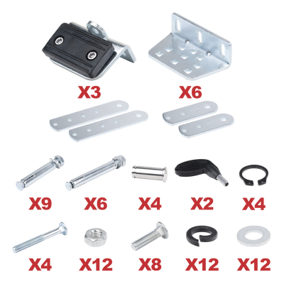 Set de Accesorios para Brazos de Montaje / Ajuste Ergonómico / Soportes de Aluminio / Instalación Rápida / Diseño Compacto