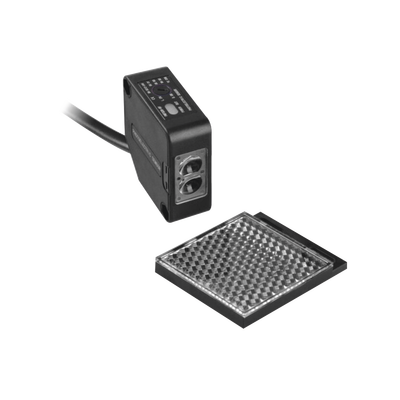 Detector Fotoeléctrico / Alcance Ajustable 0-7 m (0-23 ft) / Salida Relevador 24 VCC @ 3A / IP65 / LED de Alineación / 12-24 VCC