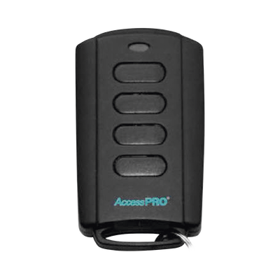 Control Remoto con Clip para Visera / 433.92 MHz / 4 Botones / -10°C a 50°C / Batería 12V Incluida