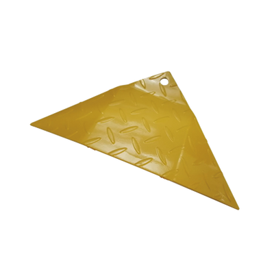 Bisel Final para Picos Ponchallantas / Acero Amarillo / 225 x 480 x 45 mm / 0.74 x 1.57 x 0.15 ft / Compatible 1 m