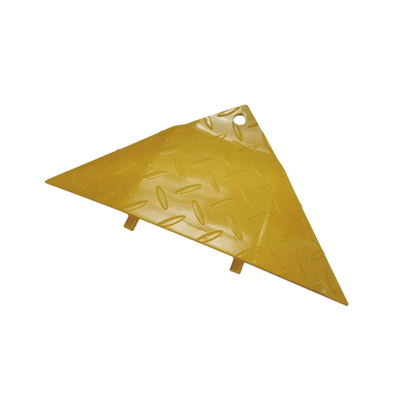 Bisel Final para Picos Ponchallantas / Acero Amarillo / 225 x 480 x 45 mm / 0.74 x 1.57 x 0.15 ft