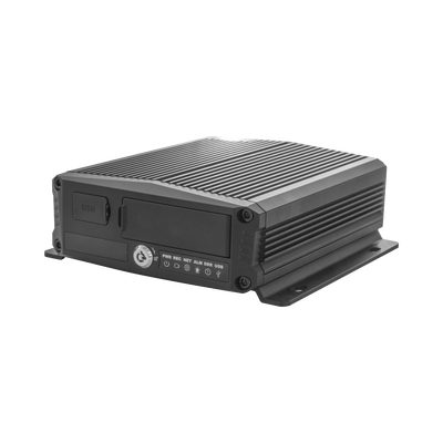 DVR Móvil / 4 Canales AHD + 2 Canales IP / H.265 / Chip IA Embebido / 4G + GPS / Almacenamiento Micro SD 1 TB + SSD M.2 2 TB