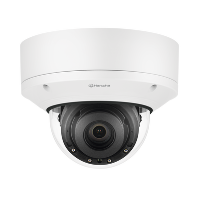 Cámara IP Domo Antivandálica para interior / Extensor PoE / Lente Motorizado 3.6-9.4mm / IR 50m (164 pies) / WDR 150dB / H.265 y WiseStream II