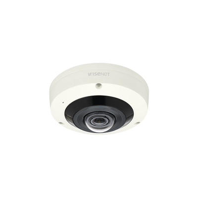 Cámara Fisheye IP / 6 Megapixel / WDR 120dB / IR 15 m (49.2 ft) / PTZ Digital 8X / IP66 / IK10 / Audio y Alarma