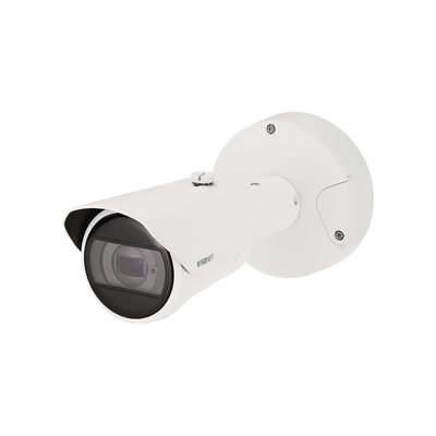 Cámara Bala IP / 4K 8 Megapixel / Lente Motorizado 4.5 a 9.3 mm / WDR 120 dB / IR 40 m (131.2 ft) / IP67 IK10 NEMA 4X / IA Detección Personas y Vehículos