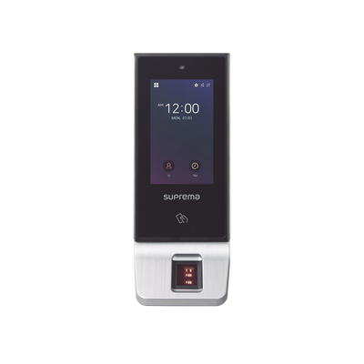 Terminal de Control de Acceso / Multitecnología / Huella / RFID Mifare / Bluetooth / Pantalla Táctil 4' / IP65 / PoE
