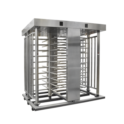 Torniquete de Cuerpo Completo / Doble Acceso / Acero Inoxidable 304 / 30 Personas/min / Interior/Exterior / 4 Ejes de Seguridad / 2.31 x 1.46 x 2.2 m (7.58 x 4.79 x 7.22 ft) / 800 kg (1763.7 lb)