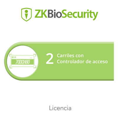 Licencia de software / Módulo de estacionamiento / 2 carriles / Controlador de acceso / Gestión vehicular