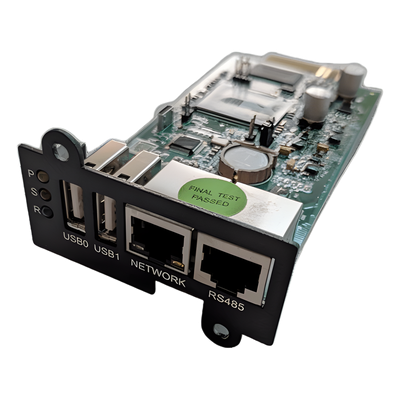 Tarjeta de Administración Remota / SNMP / HTTP / Ethernet 10/100 Mbps / Notificaciones E-mail, SMS, SNMP Traps / SSH y Telnet