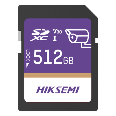 Tarjeta SD / 512 GB / 100 MB/s Lectura / 90 MB/s Escritura / Clase 10 U3 V30 / 3D TLC NAND / −25°C a 85°C (−13°F a 185°F)