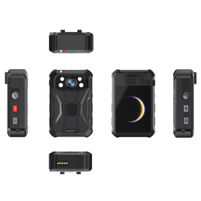 Cámara Corporal IP / Grabación 2K a 30 fps / Fotografía 40 MP / Transmisión 4G Wi-Fi GPS / IP68 MIL-STD-810G / Pantalla 2.4" LCD / 64 GB / Batería 12 h