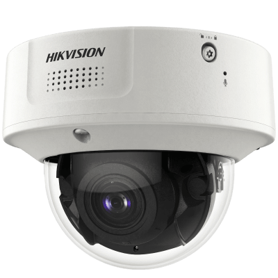 Domo IP 8 Megapixel / Lente Mot. 8 a 32 mm / DARKFIGHTER / WDR 120 dB / IK10 / IR 30 mts / / Micrófono Integrado