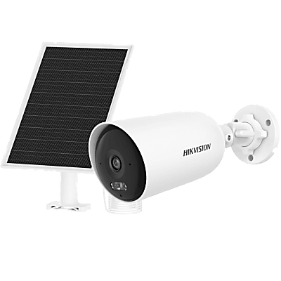 Cámara Bala IP Solar / 4 MP / AOV / Lente 2.8 mm / Iluminación Dual 30 m (98.4 ft) / 4G / IP66