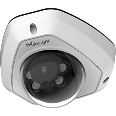 Cámara Mini Domo AI Antivandálica 4K / 8 Megapíxeles / Lente 4 mm / IR 30 m / Starlight 0.012 Lux / Super WDR 120 dB / H.265+ / Micrófono Integrado / SIP / IP67 / IK10 / NDAA
