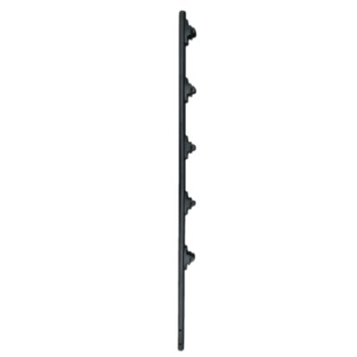 Poste de Paso para Cerca Eléctrica / Tubo de Acero Galvanizado / 5 Aisladores / 1.2 m (47.2 ft) / Diámetro 25 mm (1 in) / 0.92 kg