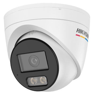 Turret IP / 4 Megapixel / Lente 2.8 mm / 98 ft IR + 98 ft Luz Blanca / Micrófono Integrado / ACUSENSE Lite / IP67 / WDR 120 dB / PoE / Micro SD