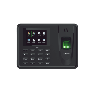 Terminal de Asistencia / Huella Digital / 500 Huellas / 50,000 Eventos / Reportes Excel vía USB / 7.2 x 5.3 x 1.4 in