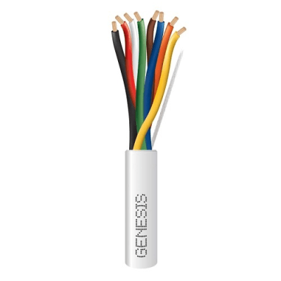 Cable de Cobre Sólido / 18 AWG / 8 Conductores / 305 m (1000 ft) / Plenum / Blanco / CL3P FPLP CMP FT6