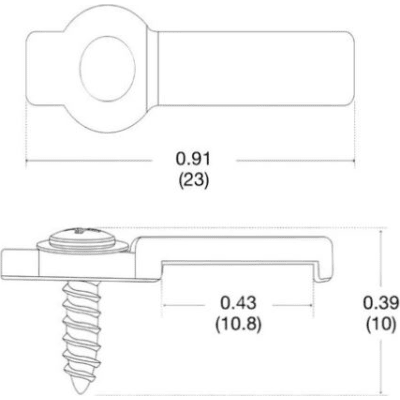 Clip de Montaje Superficial / 10 mm (0.394 in) / Paquete de 20 / Tira LED Tunable White / RadioRA 3 / HomeWorks QSX