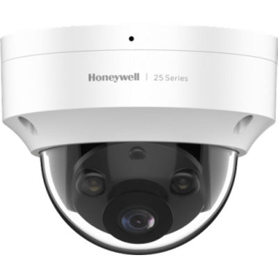 Cámara Domo IP / 2 MP / Lente Fijo 2.8 mm / Color 24/7 Dual-Light 30 m / WDR 80 dB / IP66 IK10 / PoE / NDAA