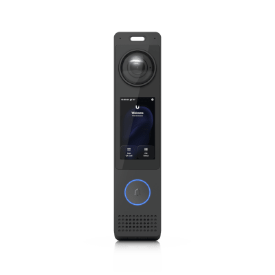 Sistema de Control de Acceso con Cámara Dual / 12 MP + 8 MP / Pantalla Táctil 3" / Audio Bidireccional / IP55 / PoE+