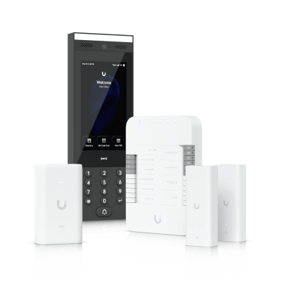 Kit de Control de Acceso Vehicular / Hub Gate / Intercomunicador G3 / PoE++ 55 W / Pantalla Táctil 7' 1000 Nits / IP65 / BLE 4.2 y NFC / 6000 Usuarios