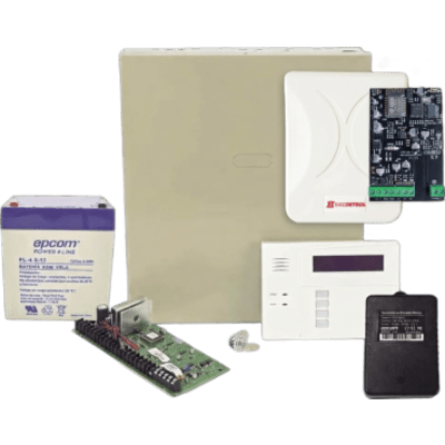 Kit Panel Control Antirrobo / 48 Zonas / 8 Cableadas Ampliables / WiFi / 3 Particiones / Alcance 60 m (196.9 ft) / 2 Salidas Domóticas